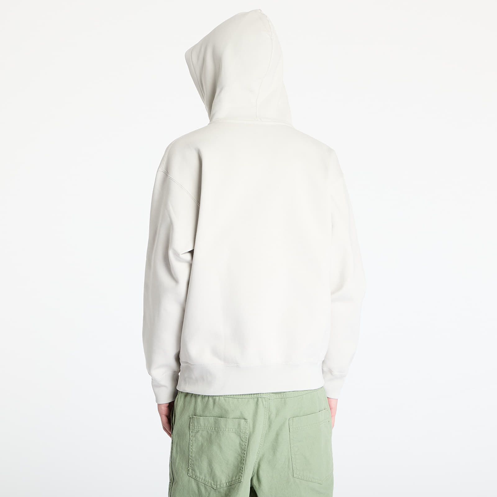 Vīriešu kapuces Nike Solo Swoosh Men's Full-Zip Hoodie Light Bone/ White