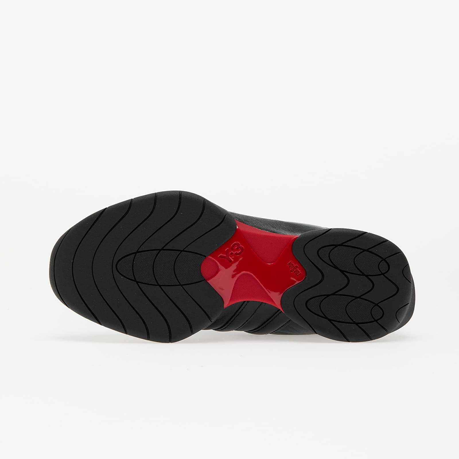 Männer Y-3 Regu Mary Jane Black/ Black/ Better Scarlet