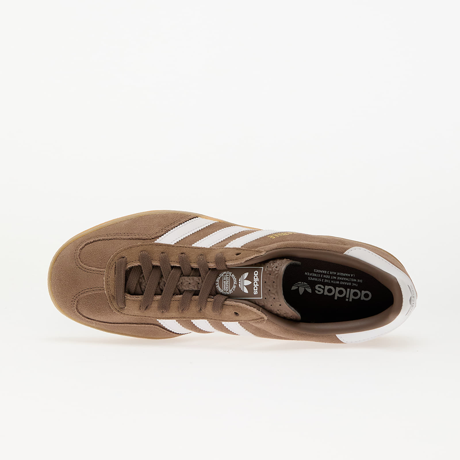 Buty męskie adidas Gazelle Indoor Earth Strata/ Ftw White/ Gold Metallic