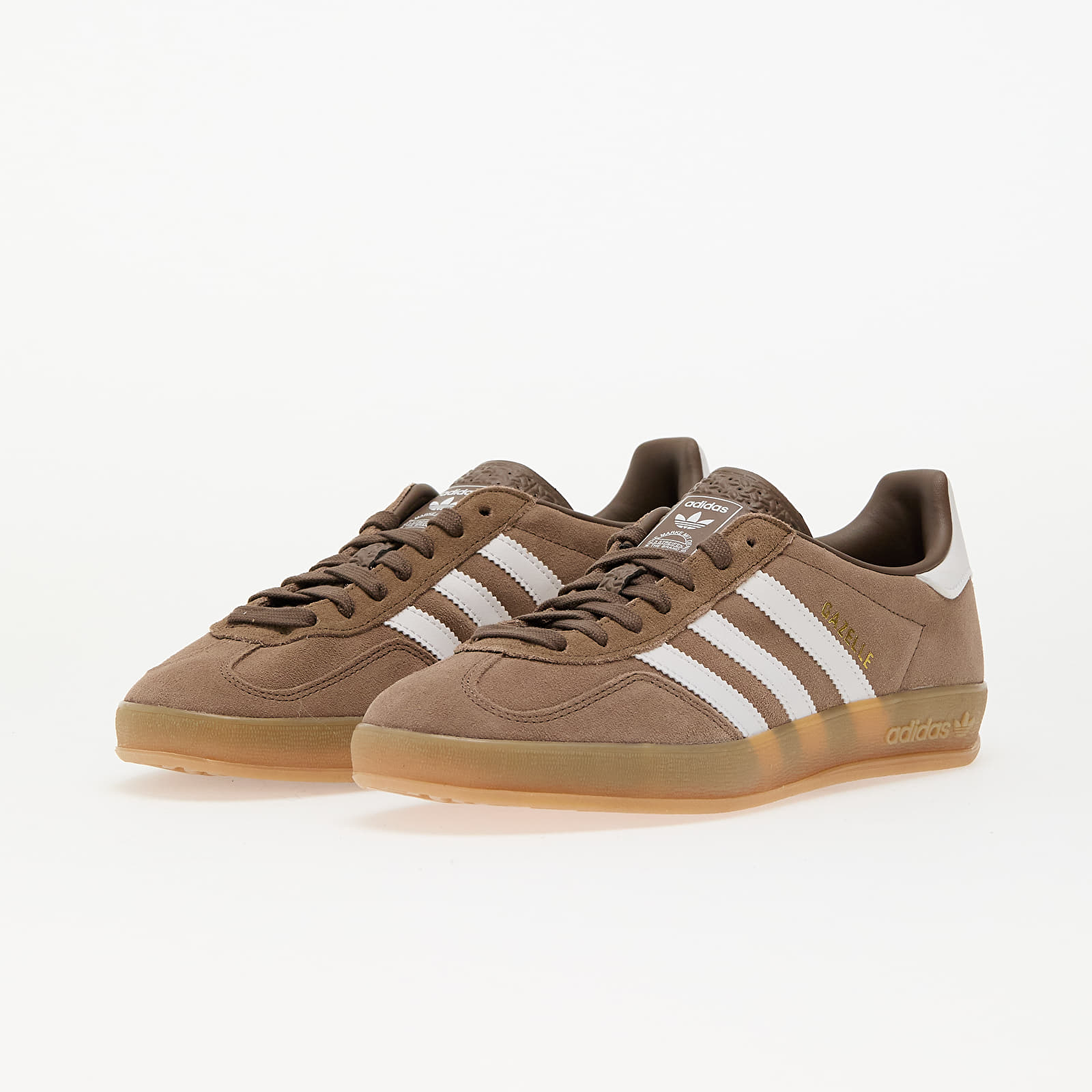 Buty męskie adidas Gazelle Indoor Earth Strata/ Ftw White/ Gold Metallic