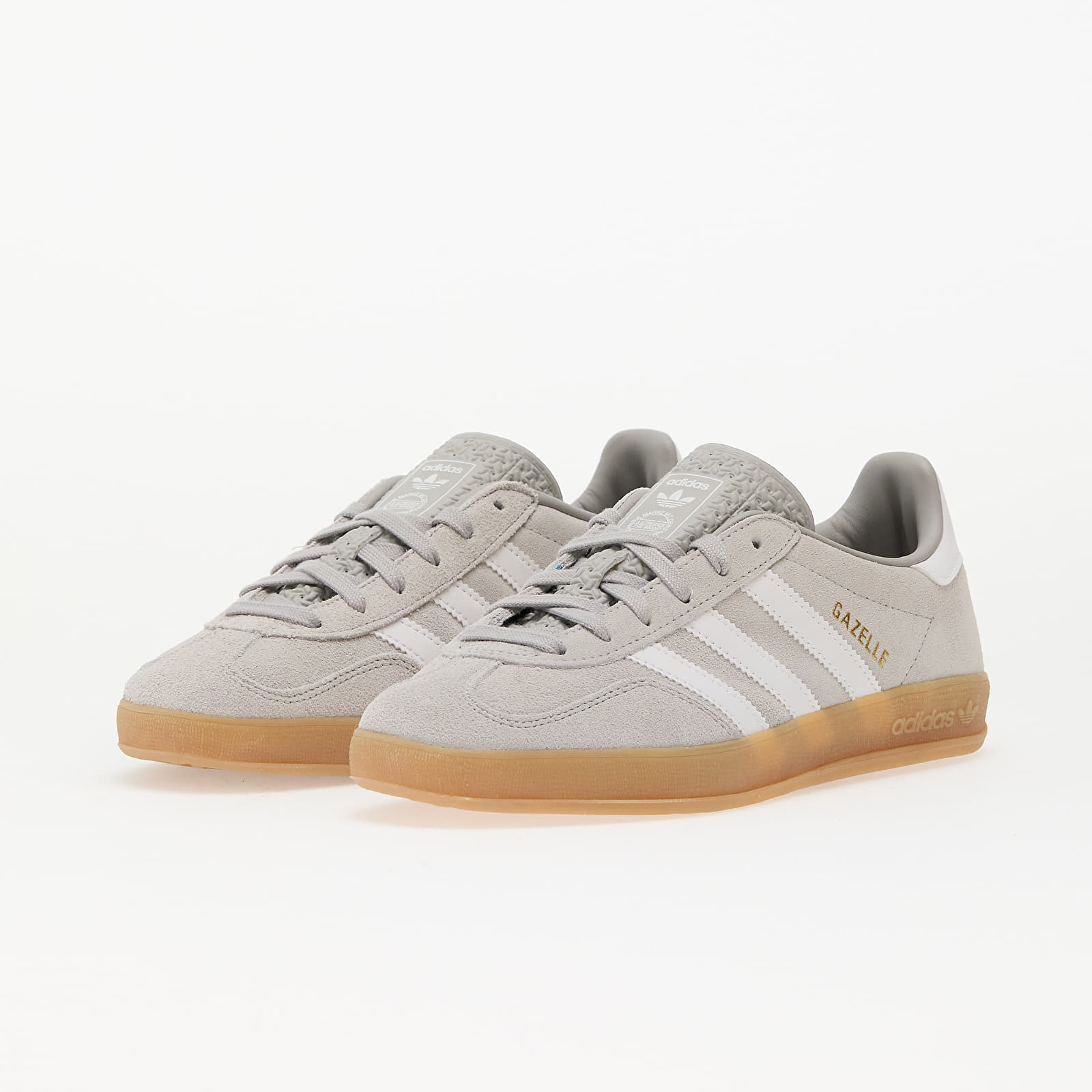 Men's shoes adidas Gazelle Indoor Grey Two/ Ftw White/ Gold Metallic