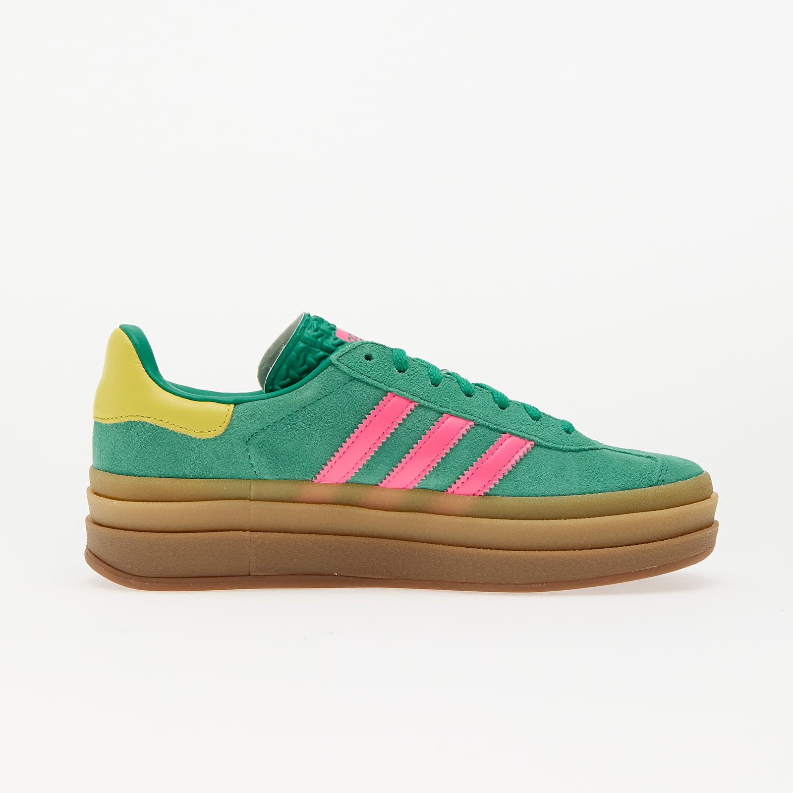Dámské tenisky a boty adidas Gazelle Bold W Court Green/ Lucid Pink/ Pure Sulfur