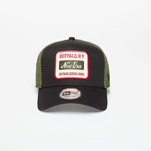 Šiltovka New Era 9FORTY A-Frame Trucker Patch Black/ New Olive