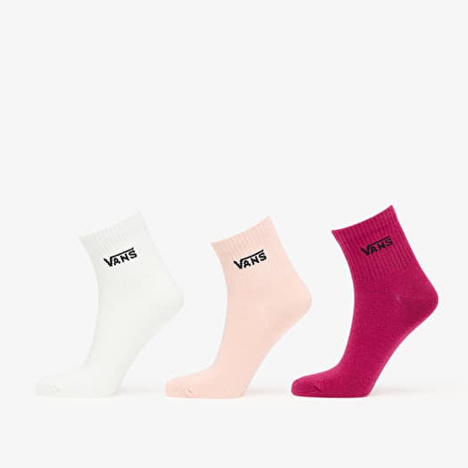 Vans Classic Half Crew Socks Cherries Pink/ White