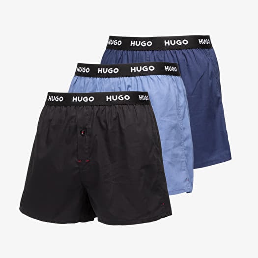 Hugo Boss Pure Cotton Woven Boxer 3-Pack Multicolor