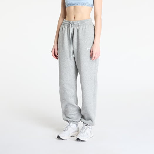 Tepláky Nike Sportswear Phoenix Fleece Women's High-Waisted Oversized Sweatpants Dark Grey Heather/ Sail