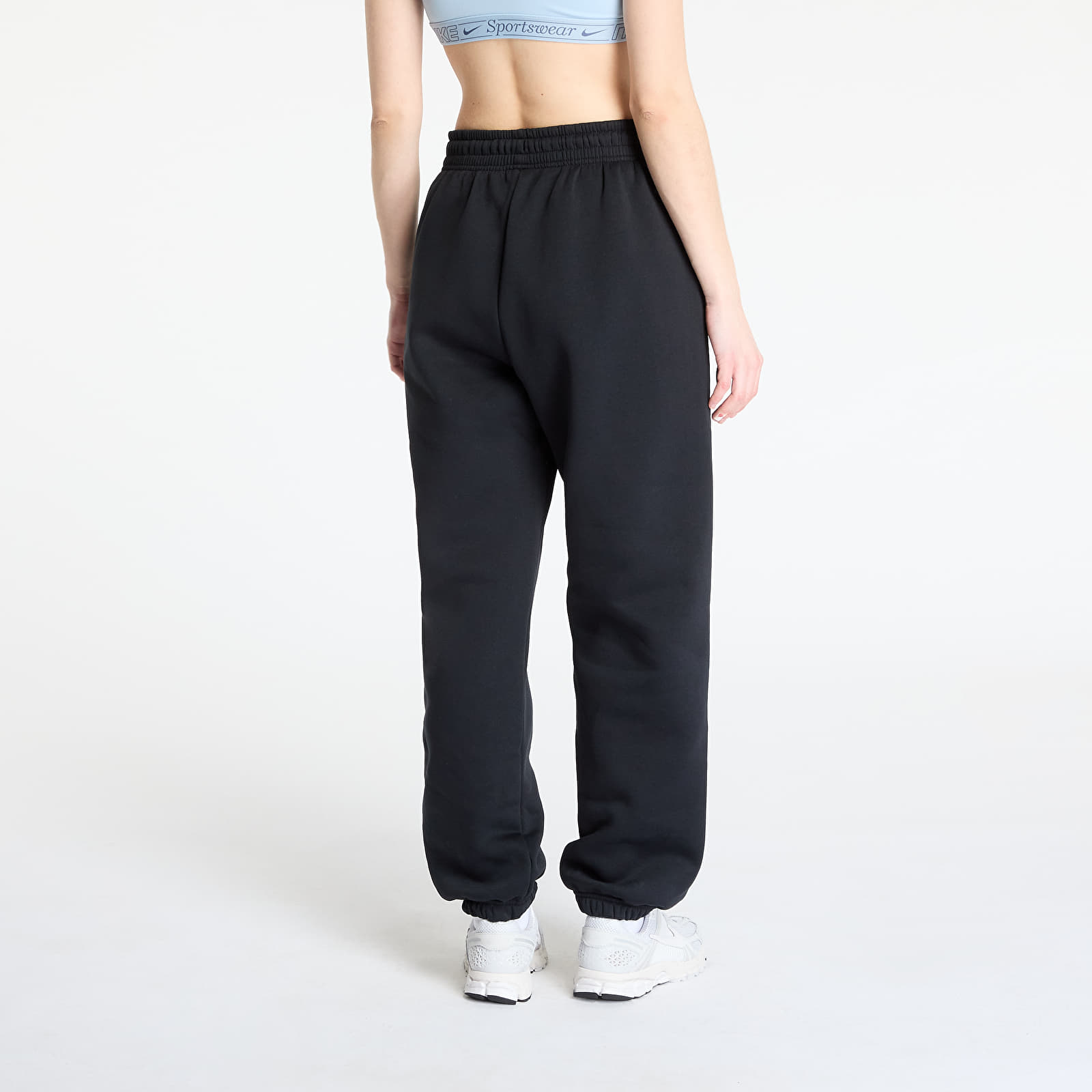 Tepláky Nike Sportswear Phoenix Fleece Women's High-Waisted Oversized Sweatpants Black/ Sail