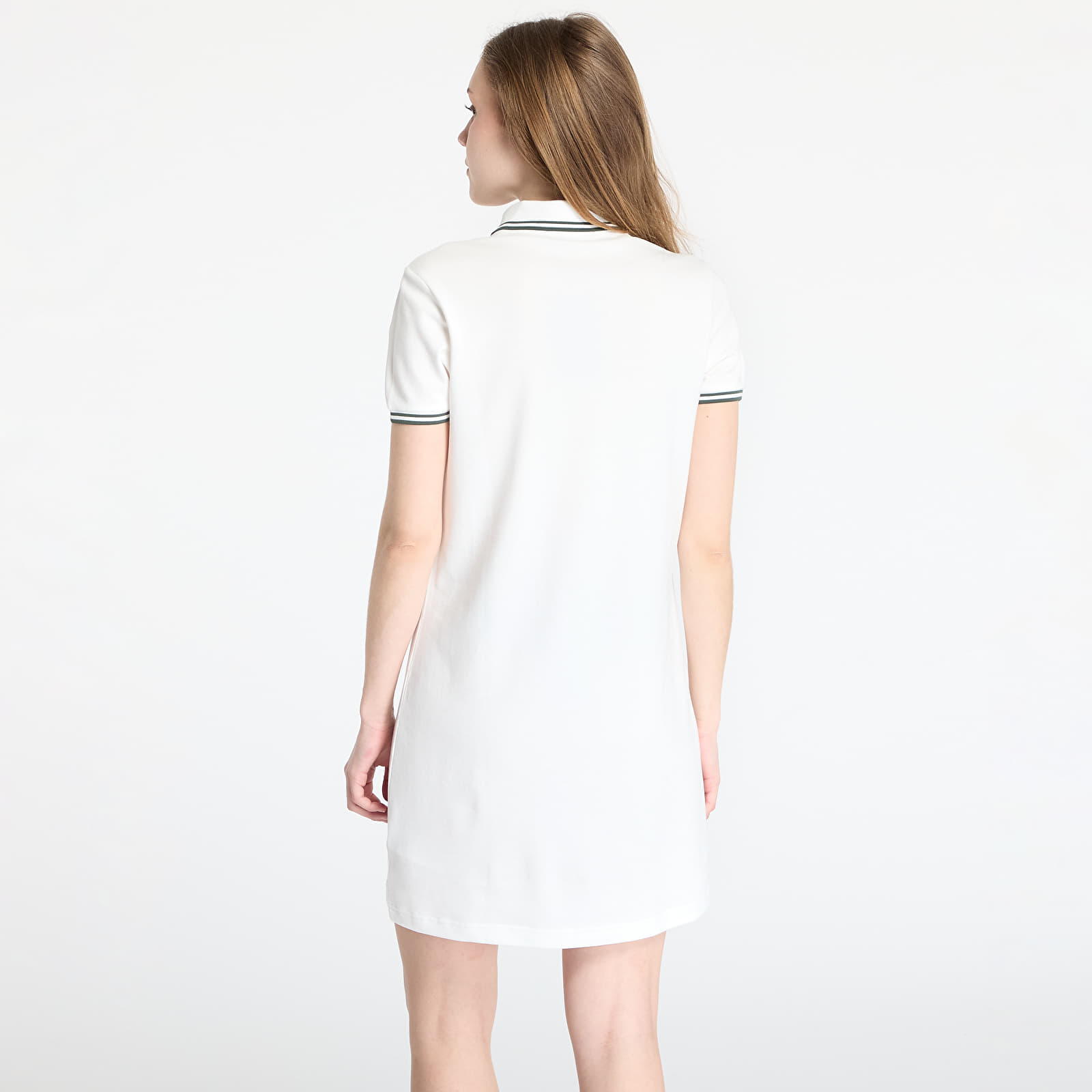 Ruhák FRED PERRY The Twin Tipped Dress Snow White/ Court Green