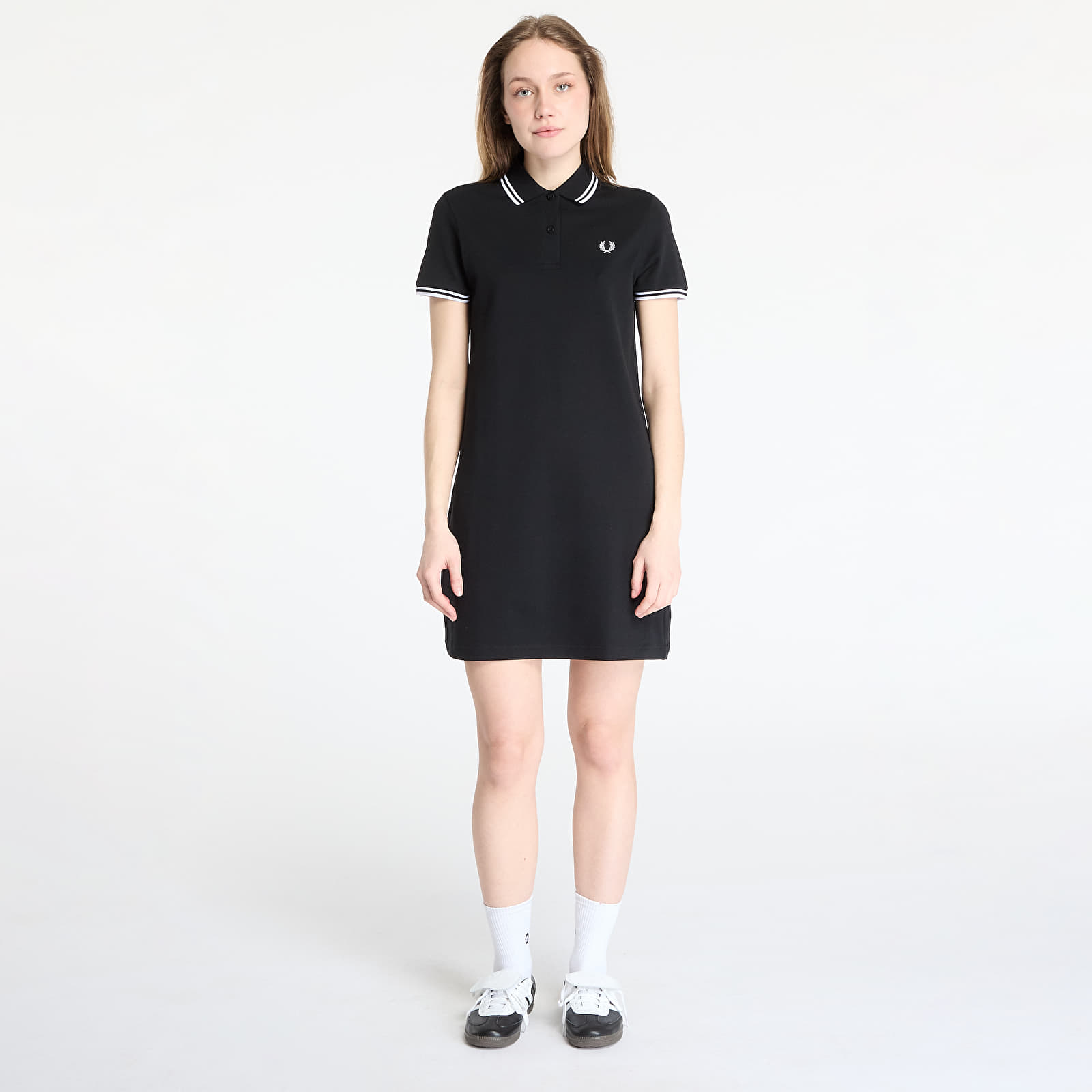 Dress FRED PERRY The Twin Tipped Dress Black