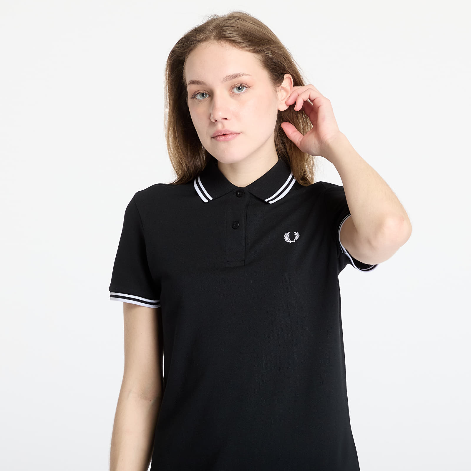 Dress FRED PERRY The Twin Tipped Dress Black