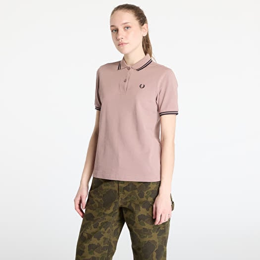 Tričko FRED PERRY Twin Tipped Shirt Dark Pink/ Navy
