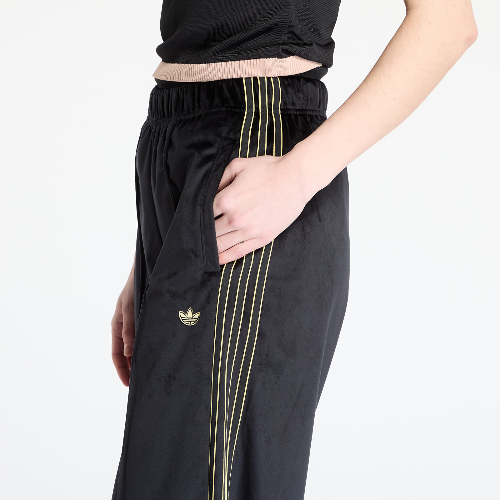 Jogginghosen adidas Velour Track Pant Black/ Black