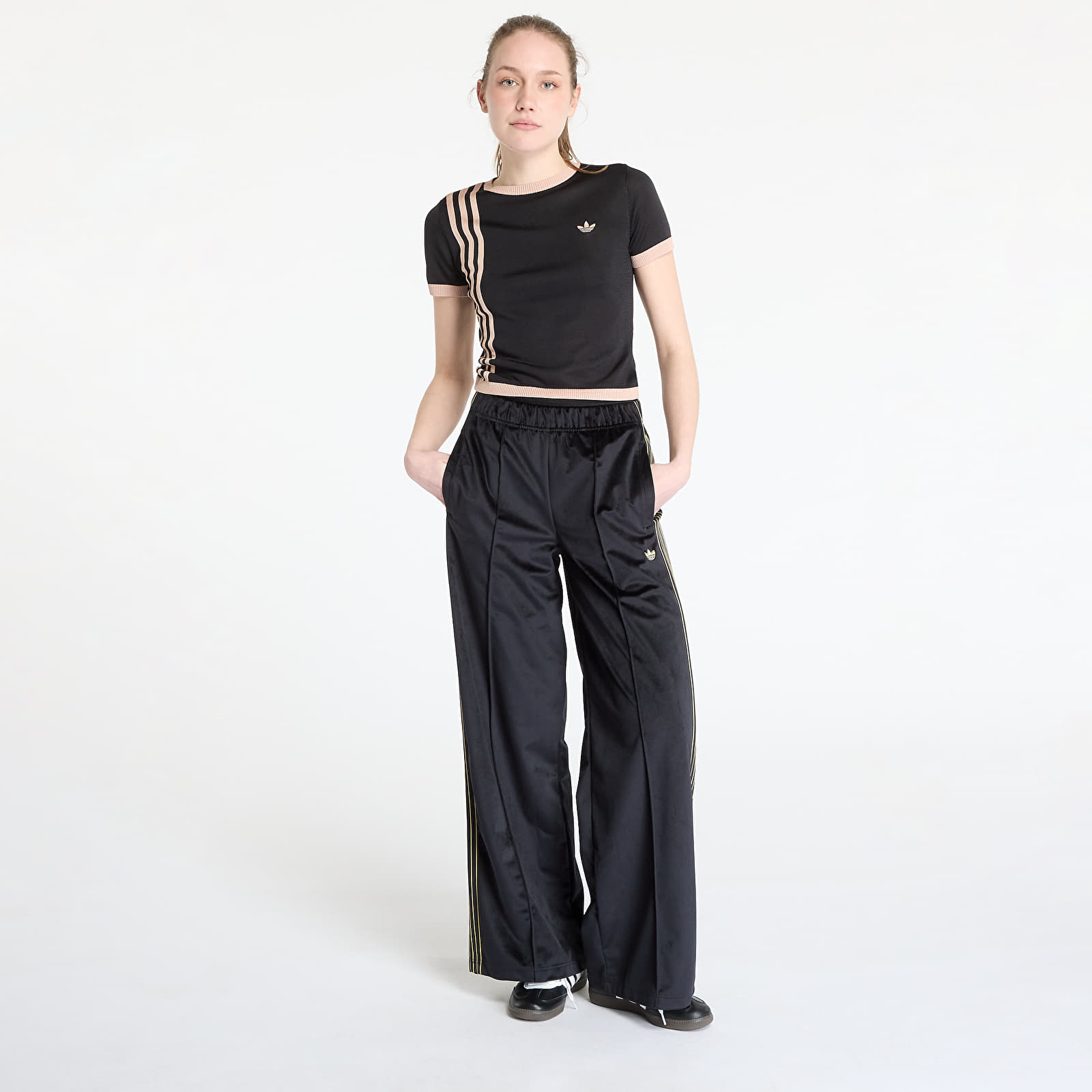 Jogginghosen adidas Velour Track Pant Black/ Black