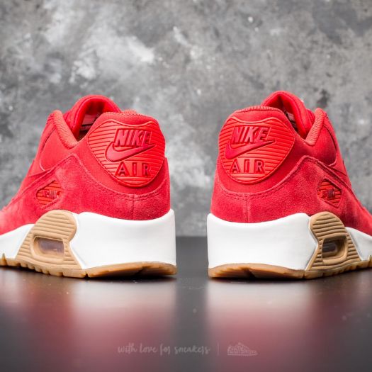 Red suede air max 90 2025