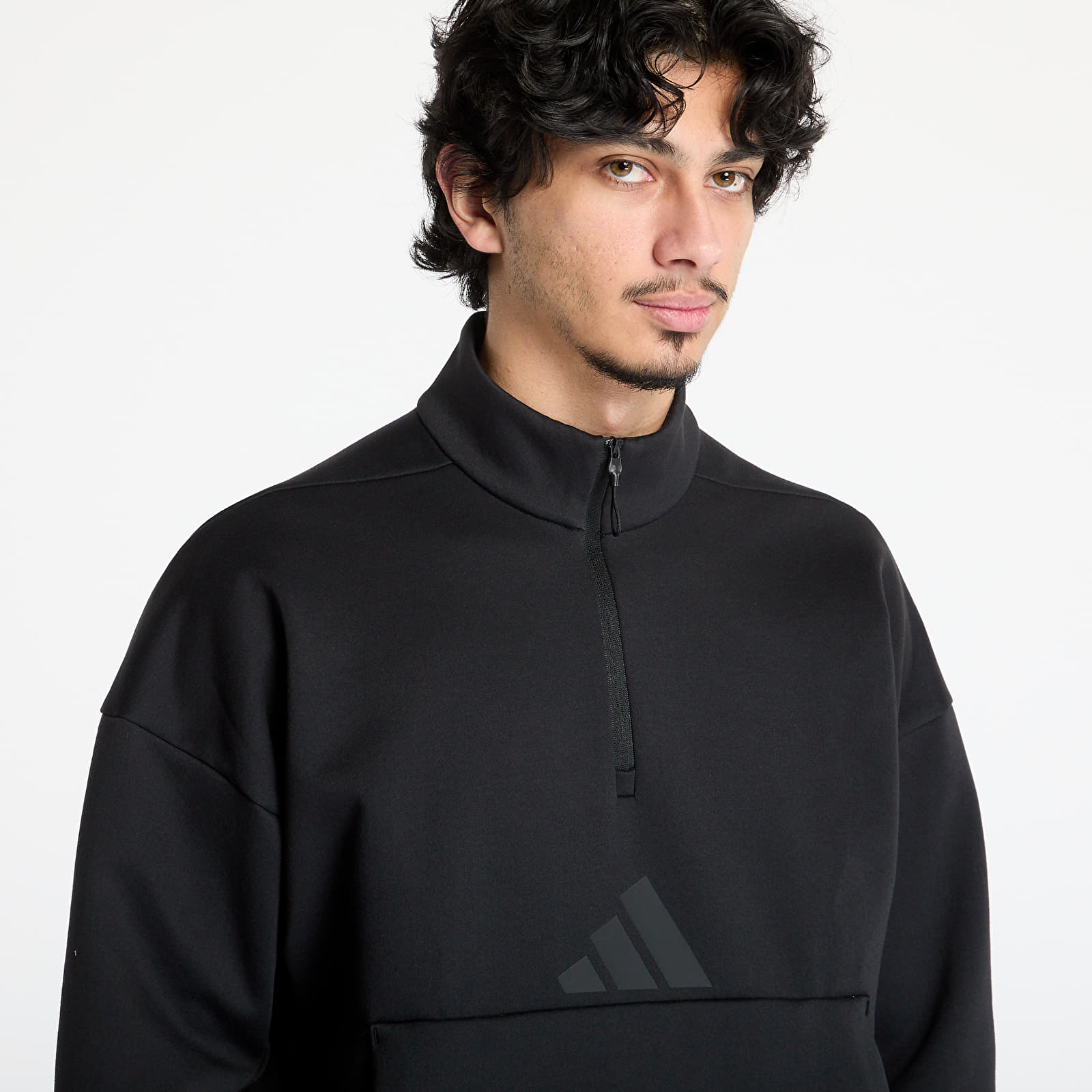 Felpe adidas Z.N.E. Half Zip Hoodie Black