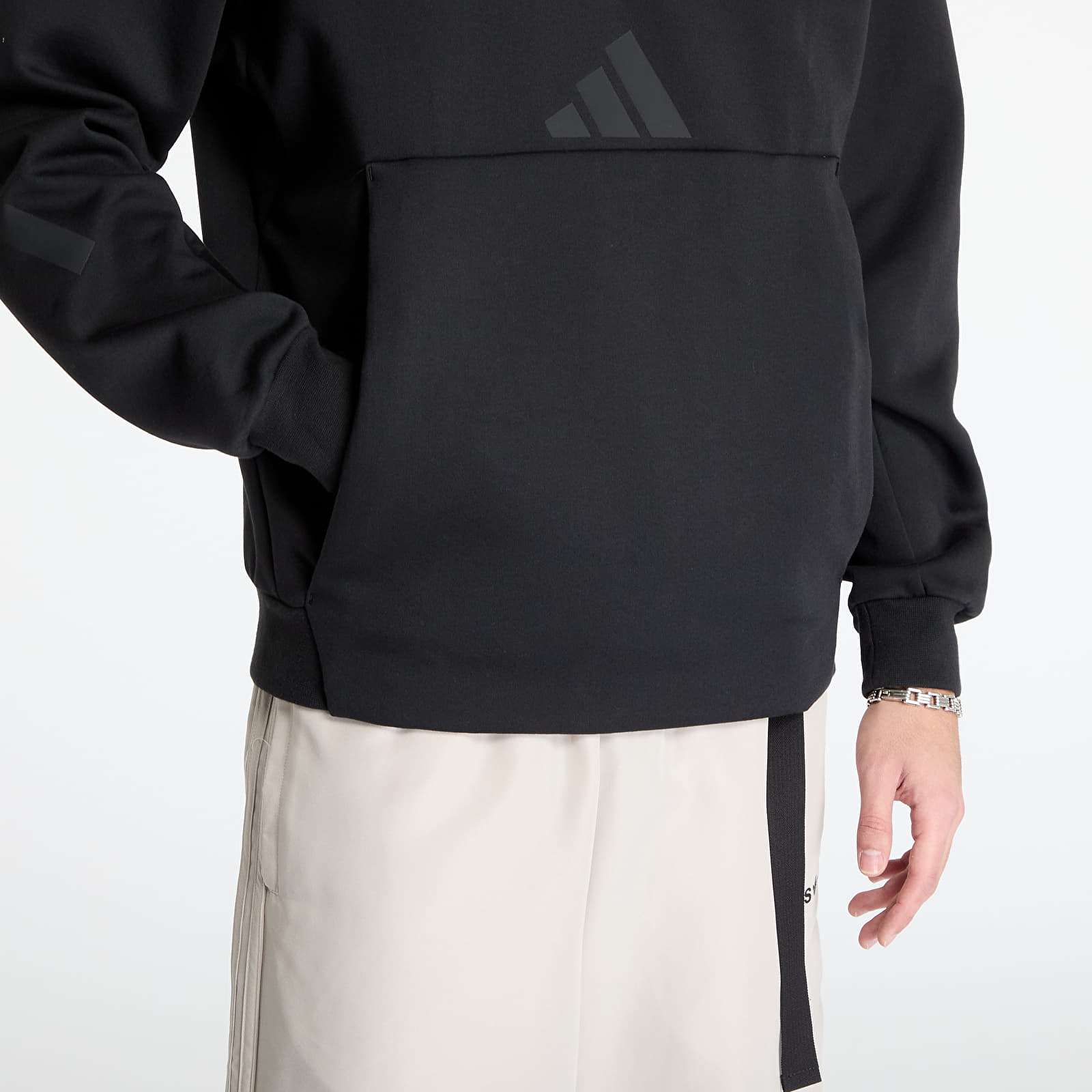 Felpe adidas Z.N.E. Half Zip Hoodie Black