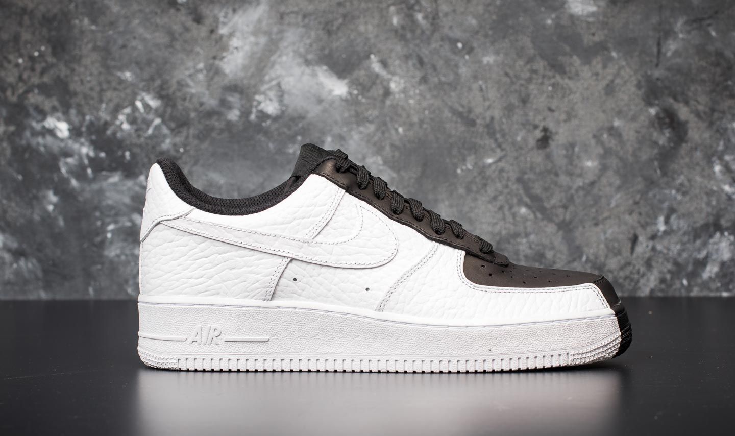 Half black half hot sale white air forces