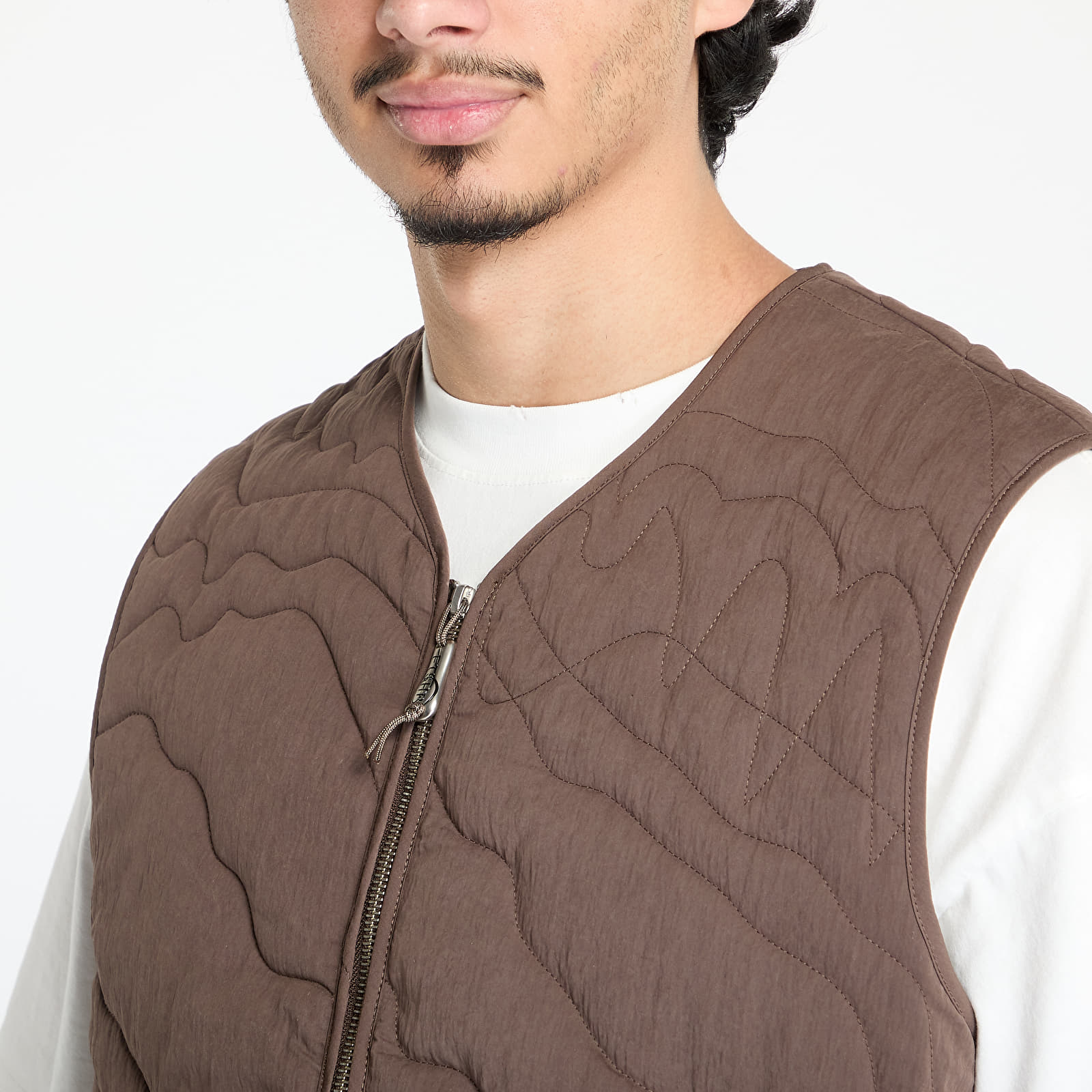 Męskie kamizelki FTSHP Silver Lining Quilted Vest UNISEX Brown