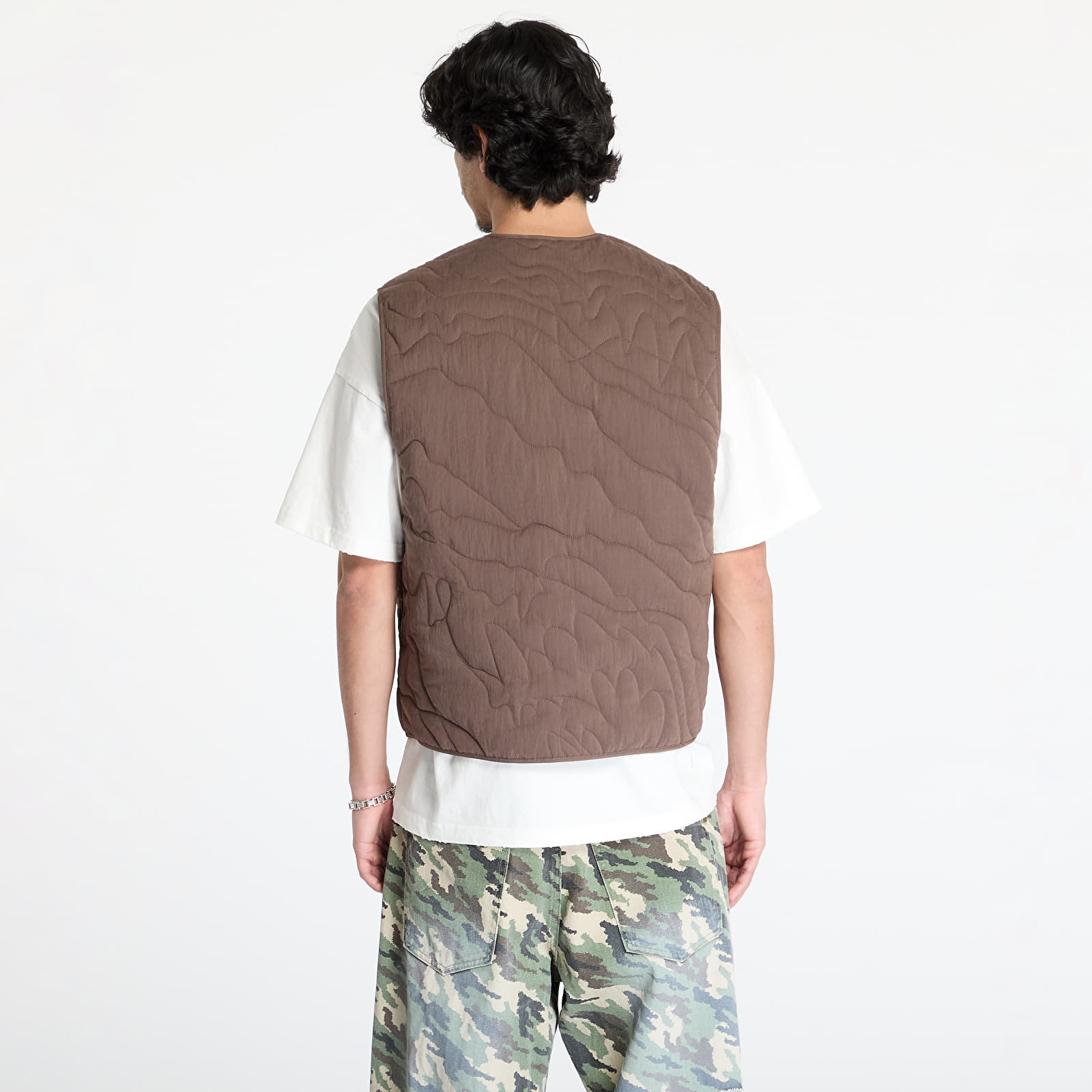 Męskie kamizelki FTSHP Silver Lining Quilted Vest UNISEX Brown