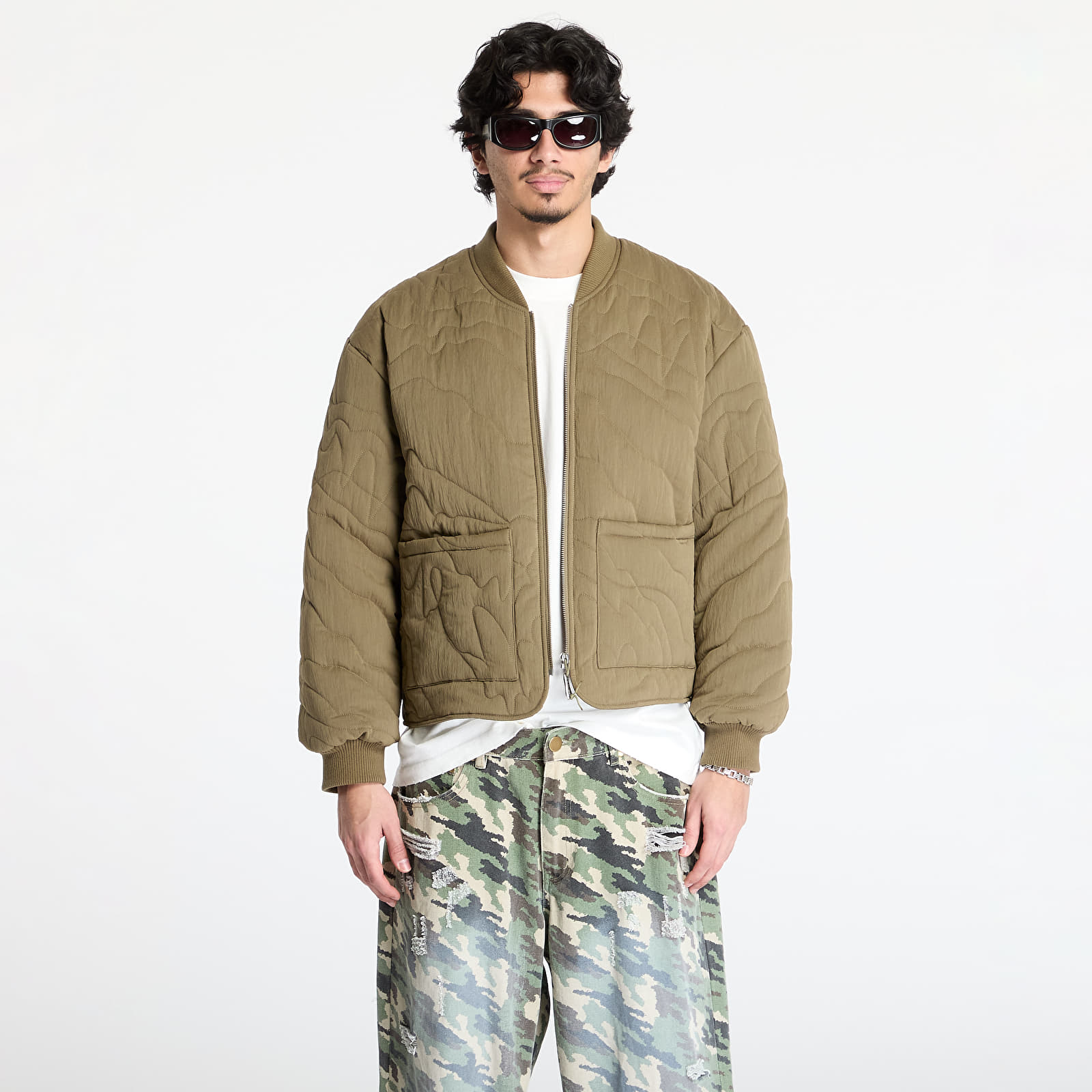 Jacken FTSHP Silver Lining Quilted Jacket UNISEX Olive