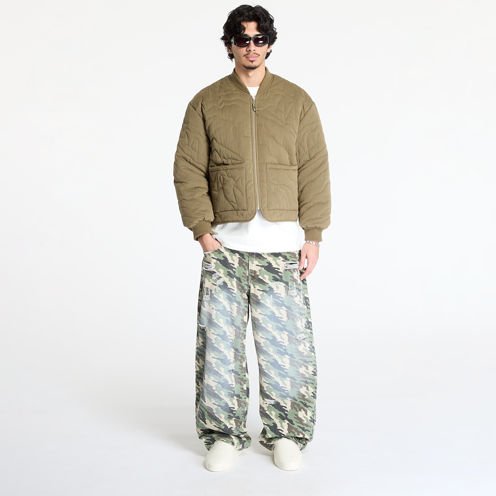 Jacken FTSHP Silver Lining Quilted Jacket UNISEX Olive