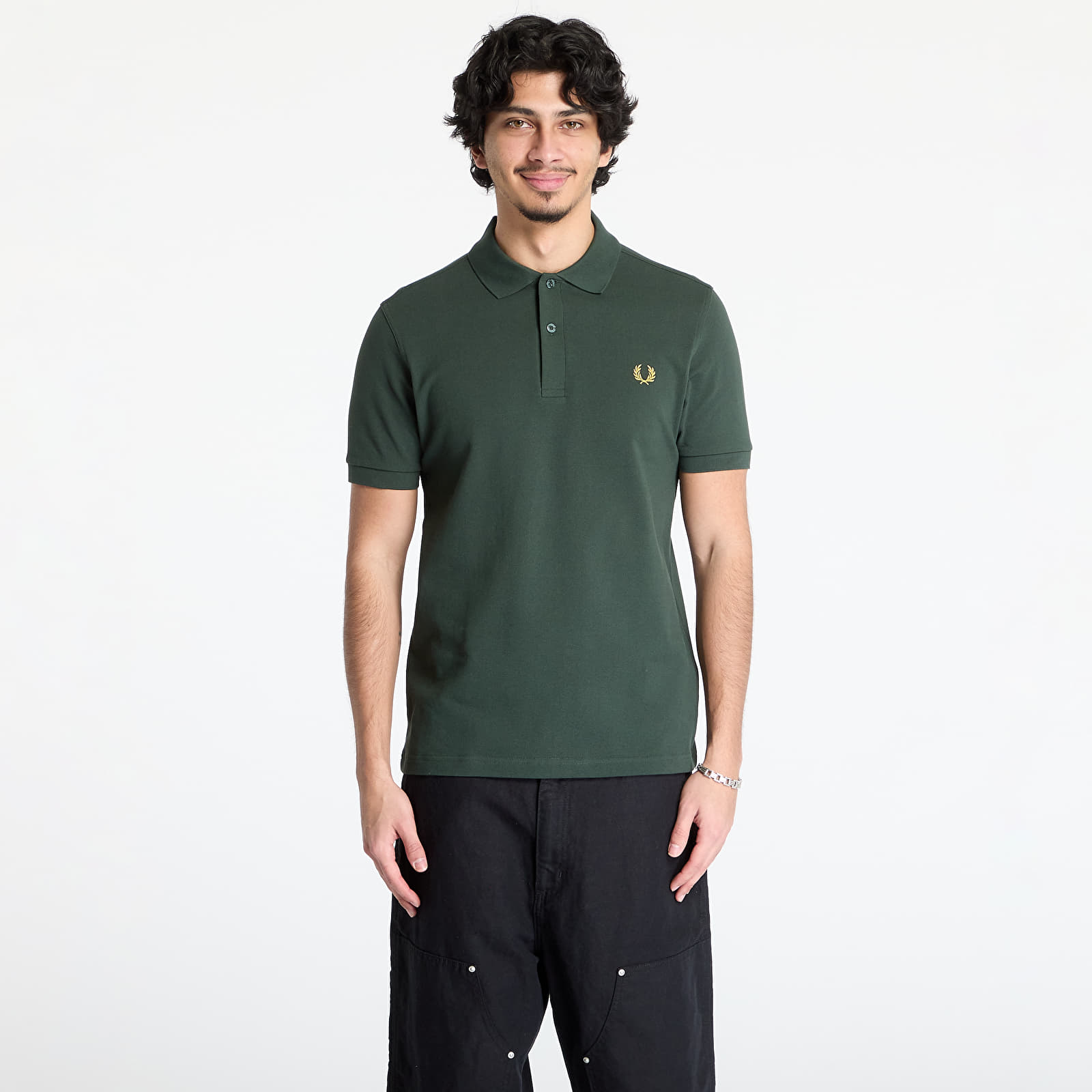 Trička FRED PERRY The Shirt Court Green / Honeycomb