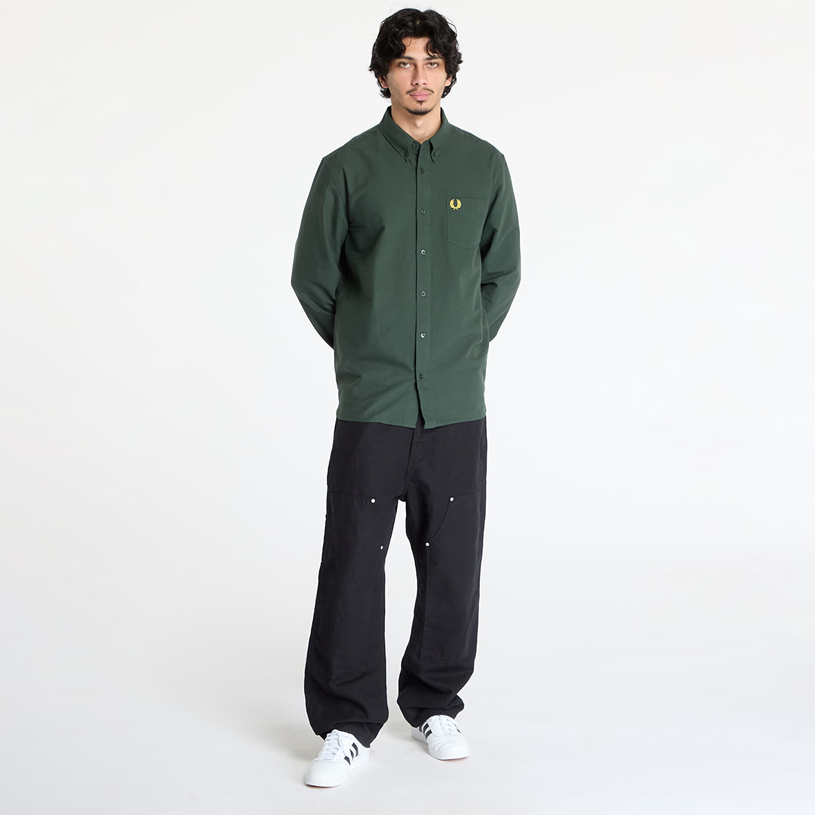 Ingek FRED PERRY Oxford Shirt Court Green