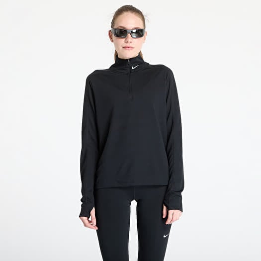 Tricou Nike Pacer Women's Dri-FIT 1/4-Zip Running Top Black