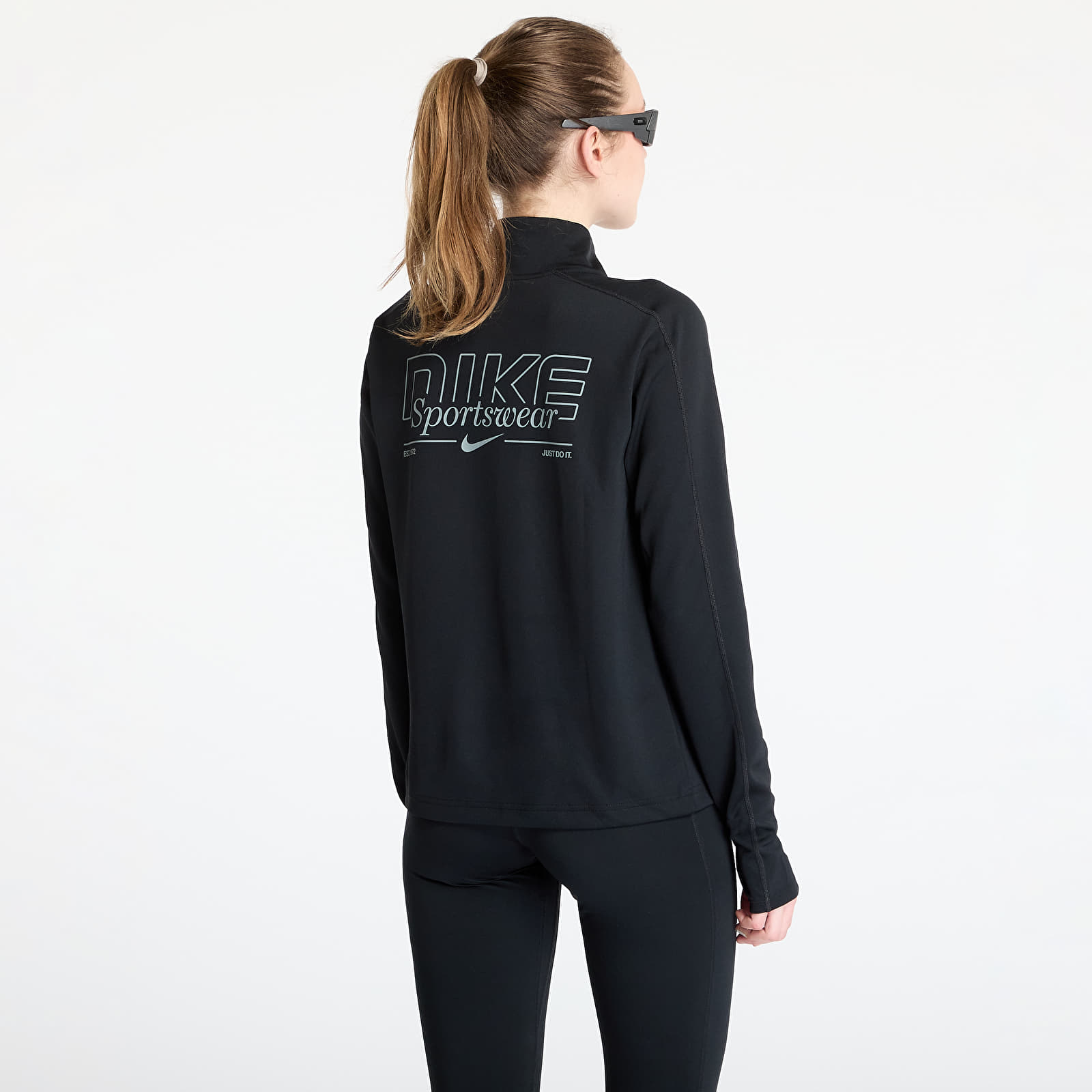 Pólók Nike Pacer Women's Dri-FIT 1/4-Zip Running Top Black
