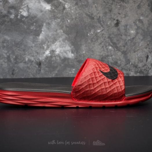 Nike benassi solarsoft slide 2 red sale
