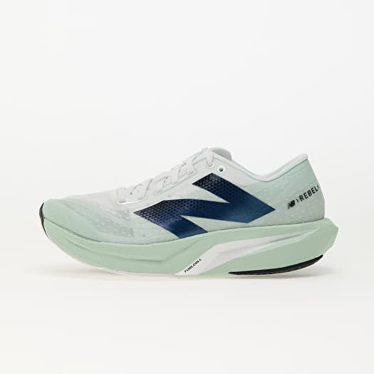New Balance FuelCell Rebel v4 White/ Light Green/ Blue