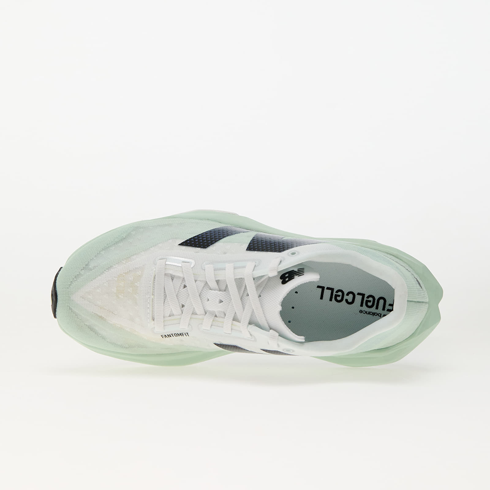 Pánské tenisky a boty New Balance FuelCell Rebel v4 White/ Light Green/ Blue