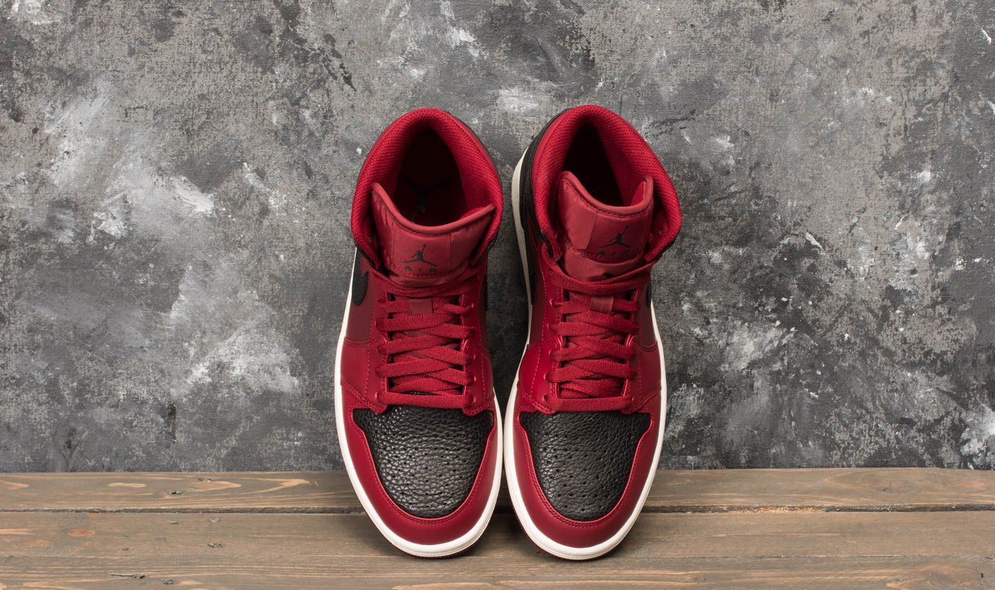 Nike air jordan 1 mid team red/black-summit white outlet