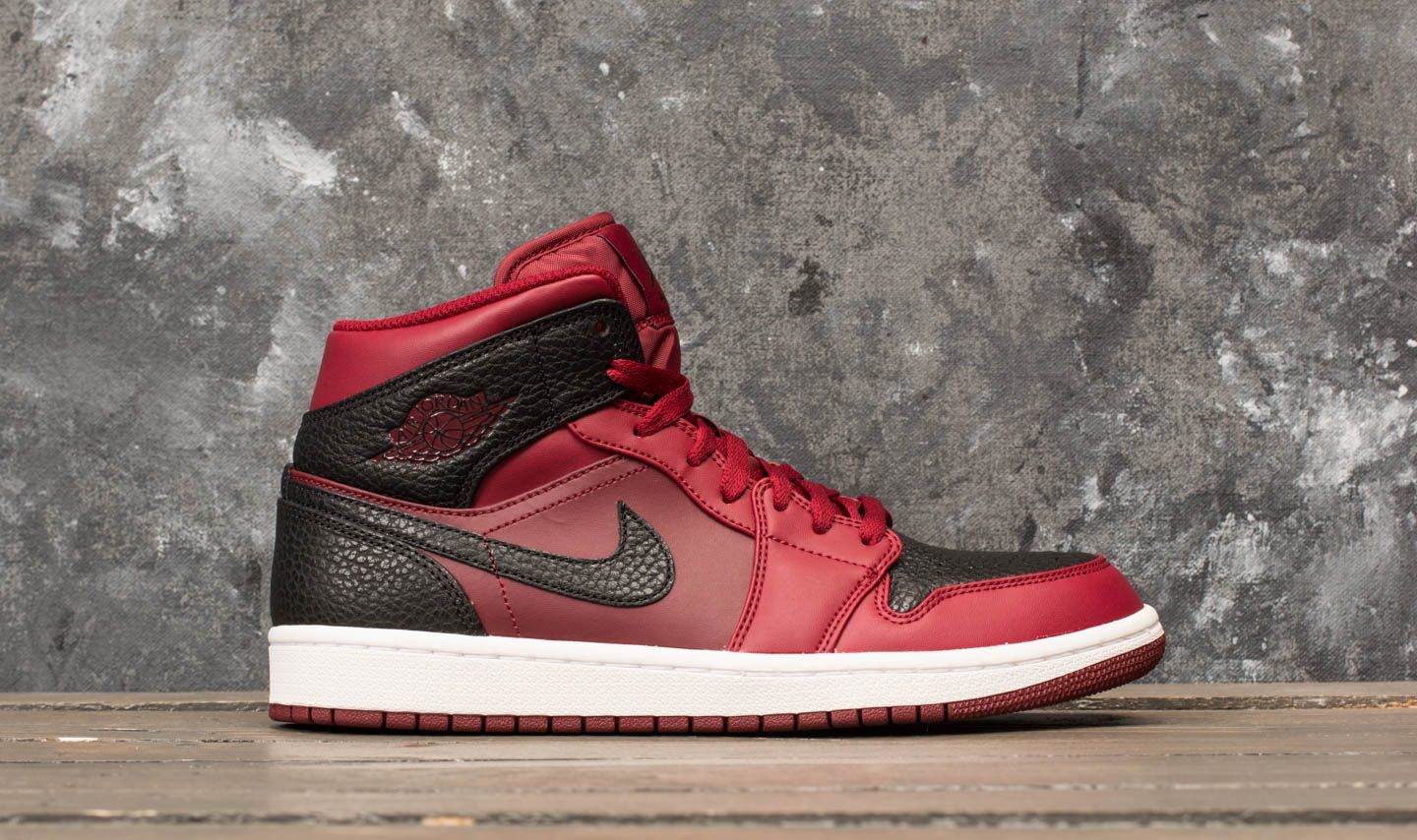 Men's shoes Air Jordan 1 Mid Team Red/ Black-Summit White