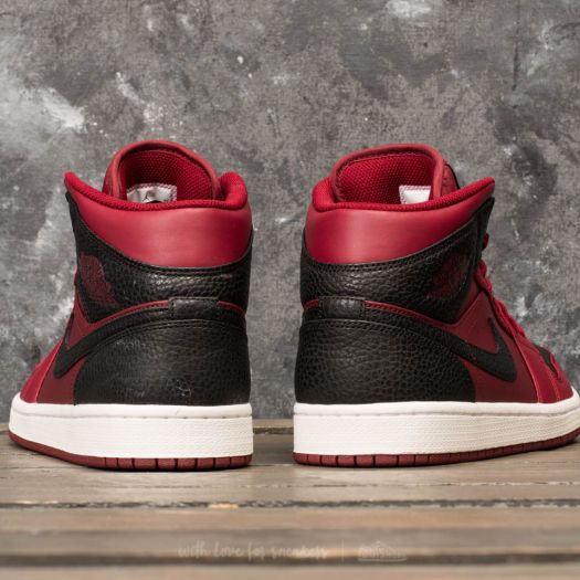Men s shoes Air Jordan 1 Mid Team Red Black Summit White Footshop