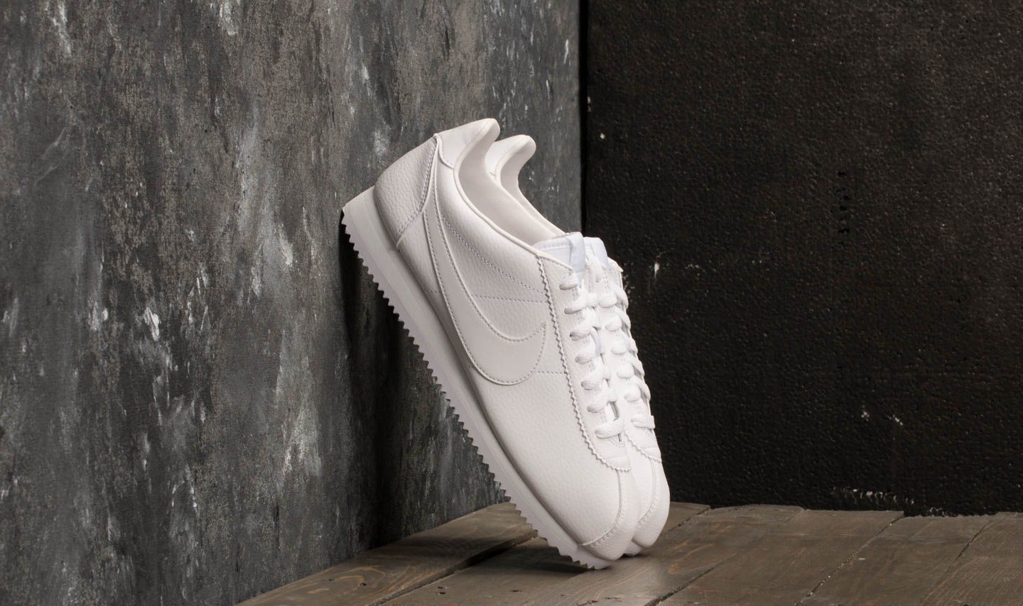 Cortez discount white leather
