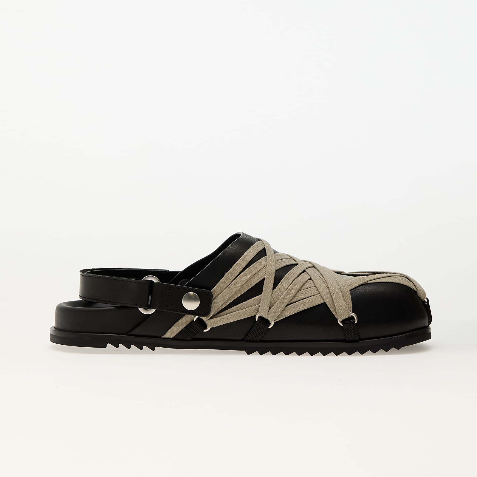 Pánské tenisky a boty Rick Owens Megalaced Mule Granola Black