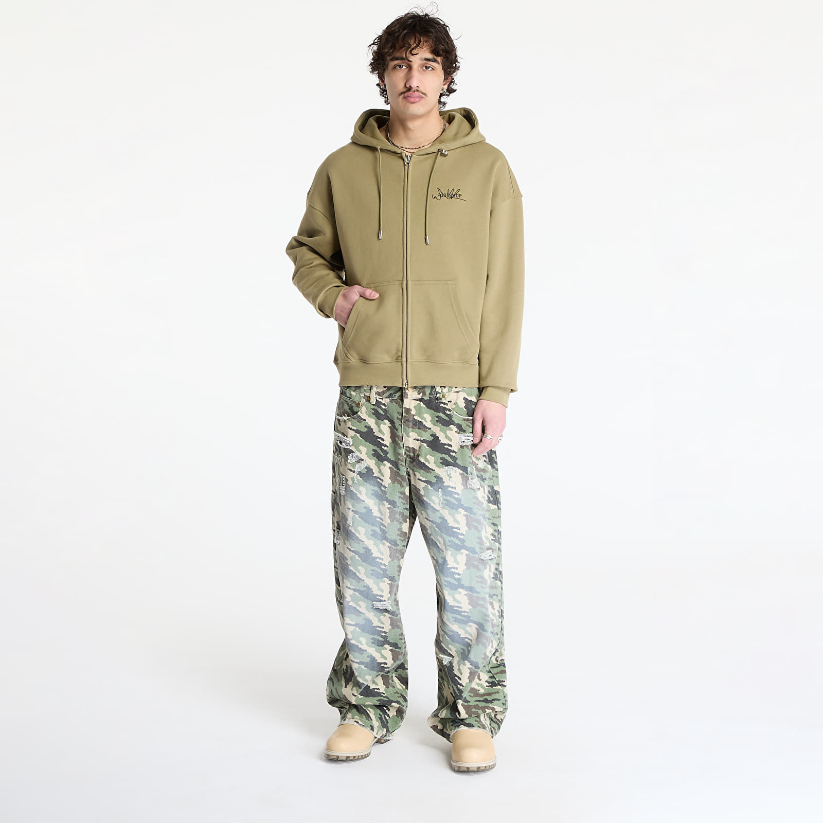 Bluzy FTSHP Everyday Zip Hoodie UNISEX Kalamata Green