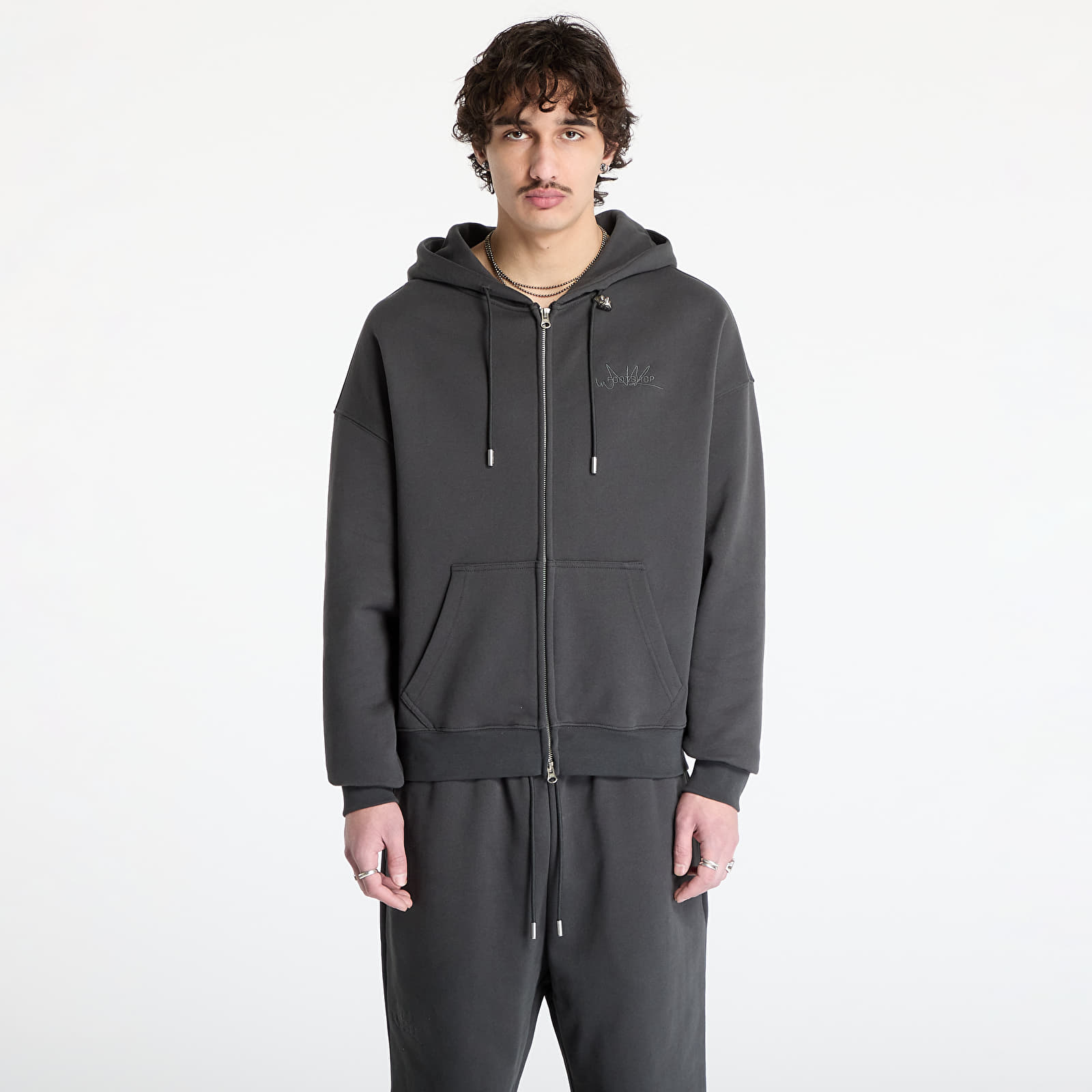 Mikiny FTSHP Everyday Zip Hoodie UNISEX Pebble Grey