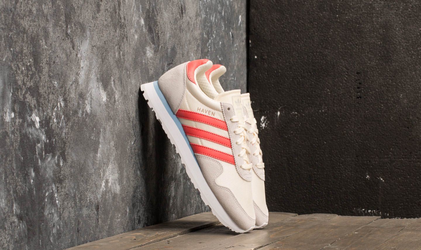 Damen Sneaker und Schuhe adidas Haven W Core White/ Trace Scarlet/ Grey One