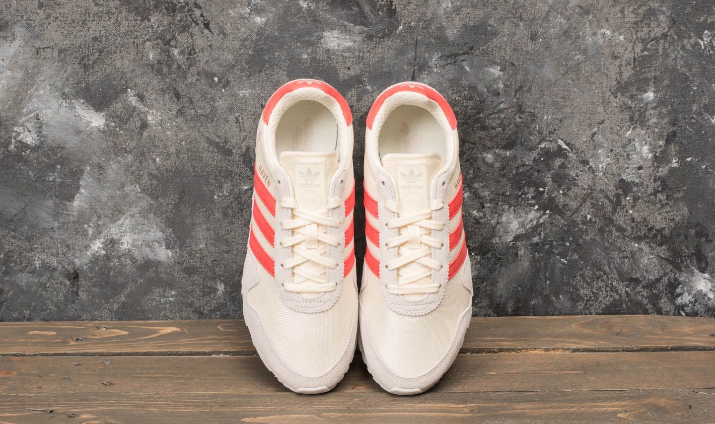 Damen Sneaker und Schuhe adidas Haven W Core White/ Trace Scarlet/ Grey One