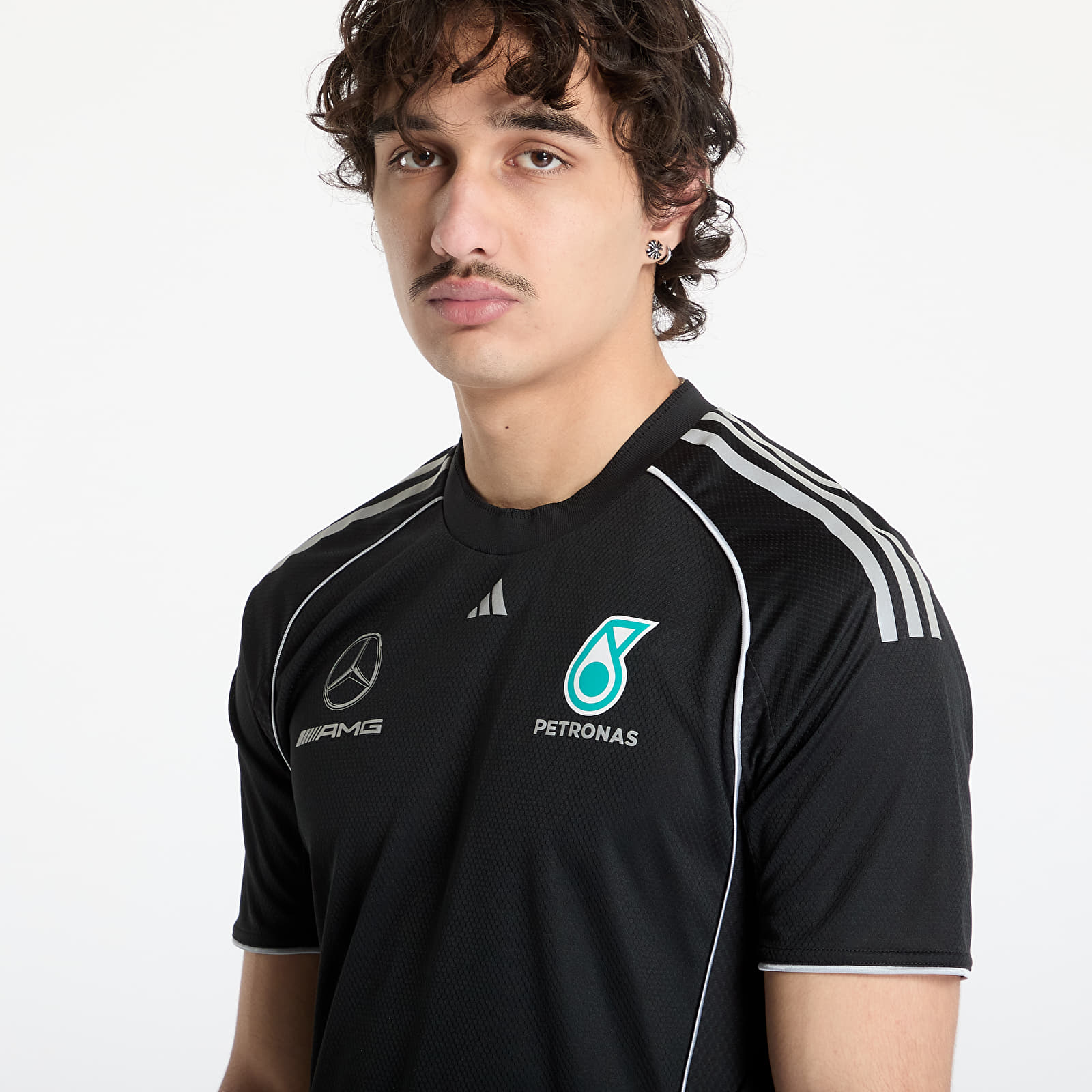 Dresy adidas x Mercedes AMG Petronas F1 Team Mechanics Jersey Black/ Black/ Reflective Silver