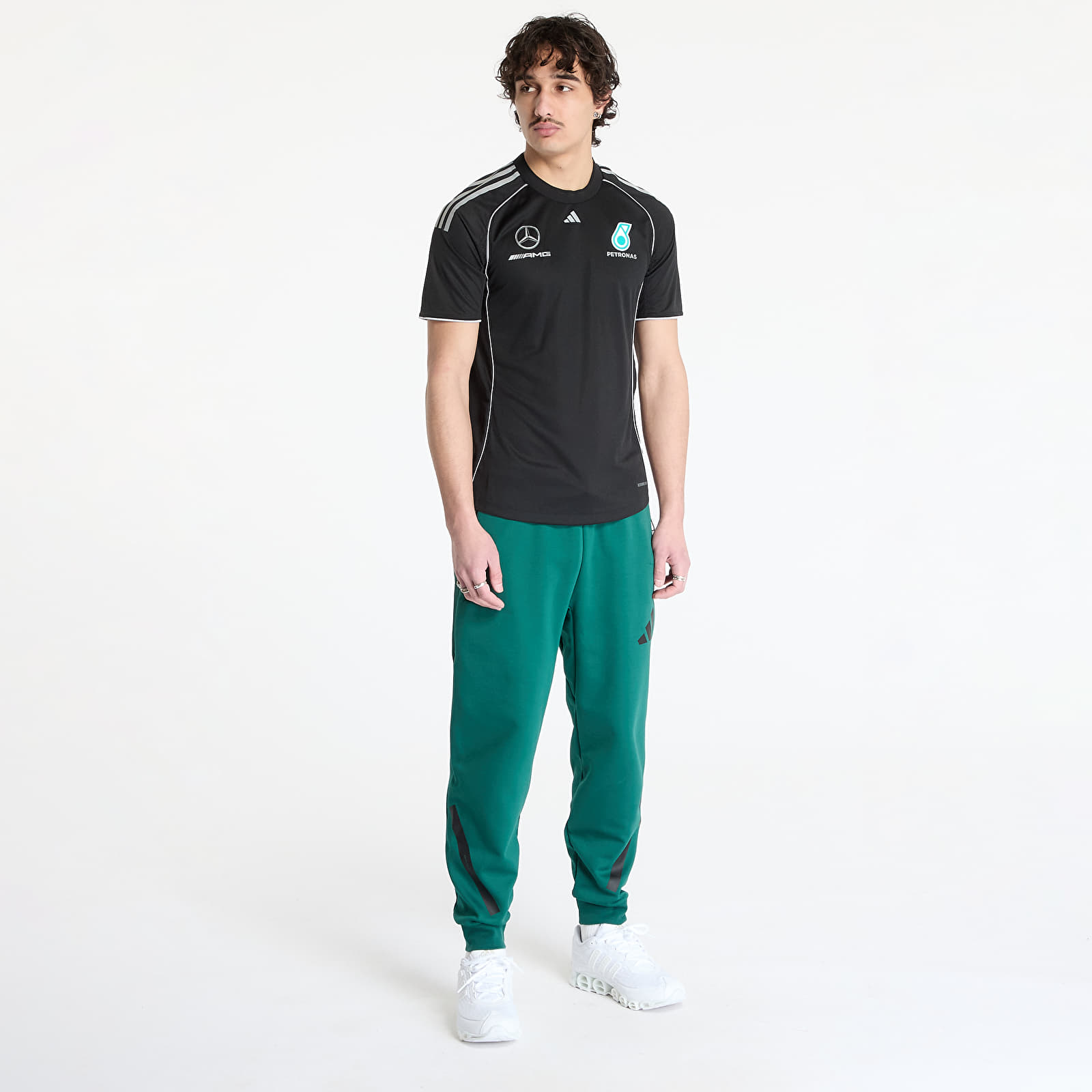 Джерси adidas x Mercedes AMG Petronas F1 Team Mechanics Jersey Black/ Black/ Reflective Silver