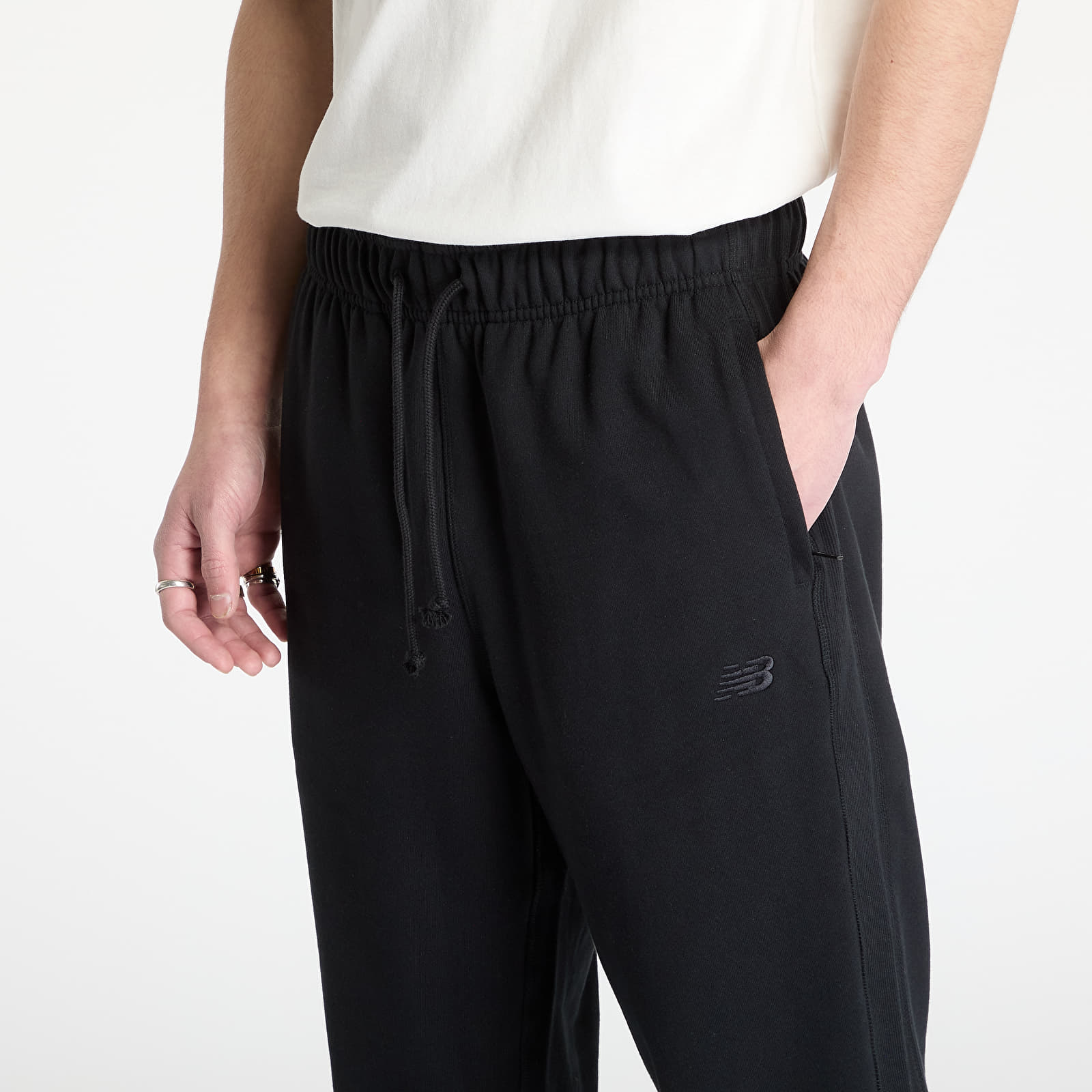 Pánské tepláky New Balance Athletics French Terry Joggers Black