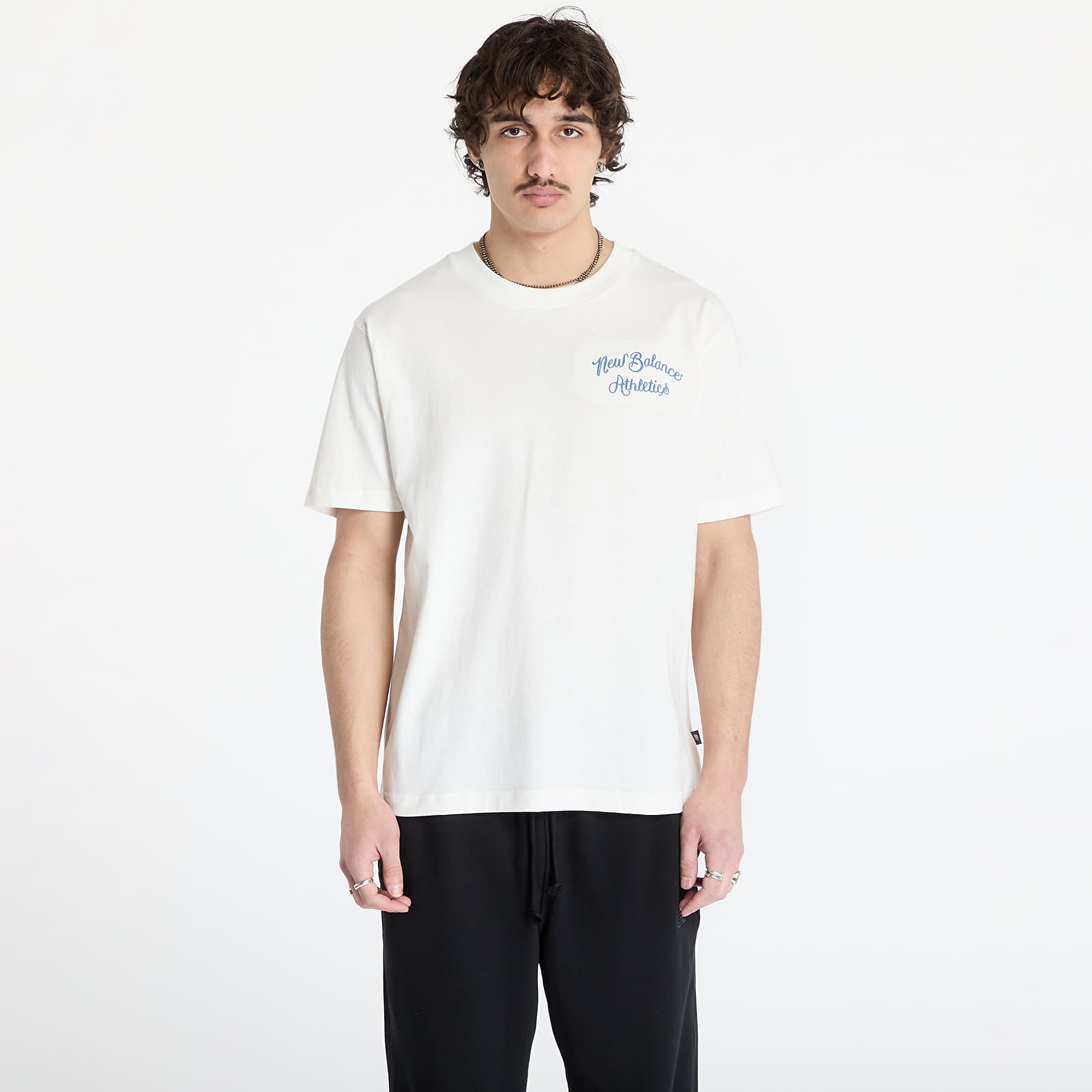 Férfi pólok New Balance Athletics Relaxed League T-Shirt White