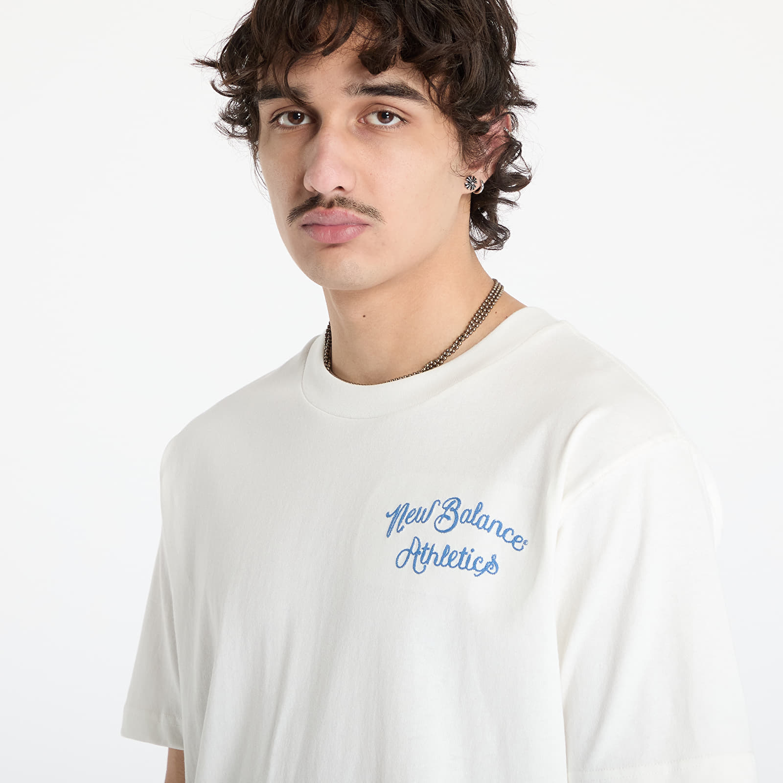Férfi pólok New Balance Athletics Relaxed League T-Shirt White