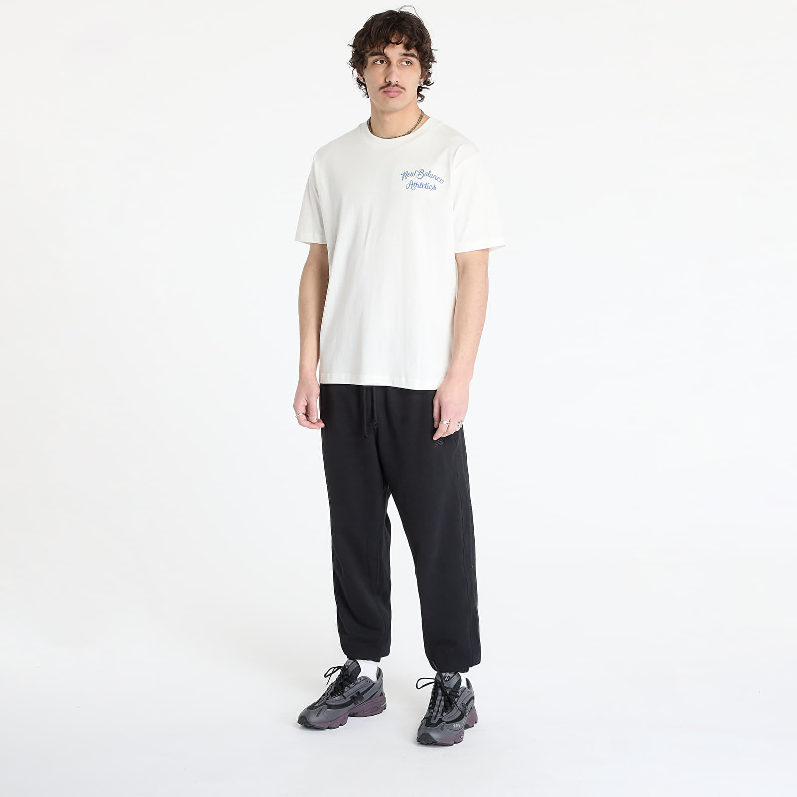 Мъжки тениски New Balance Athletics Relaxed League T-Shirt White