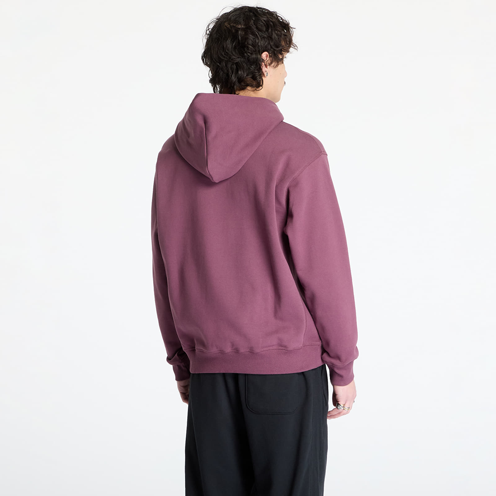 Férfi kapucnis pulcsik New Balance Athletics French Terry Hoodie Violet