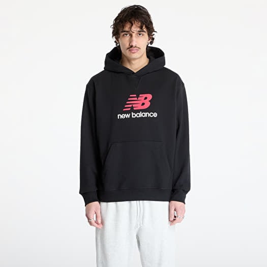 New Balance Athletics French Terry Logo Hoodie Black