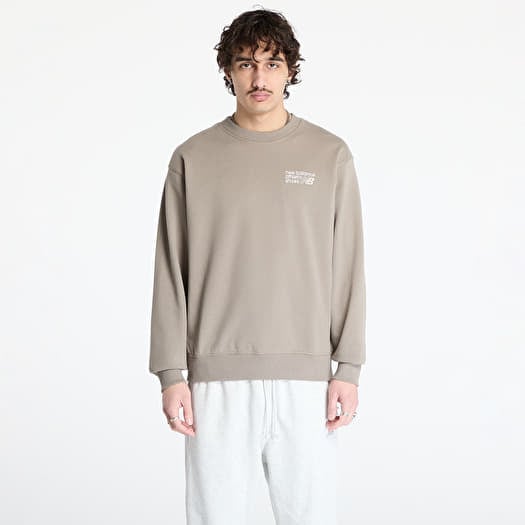 New Balance Athletics Premium Logo Crew Sweatshirt Grey